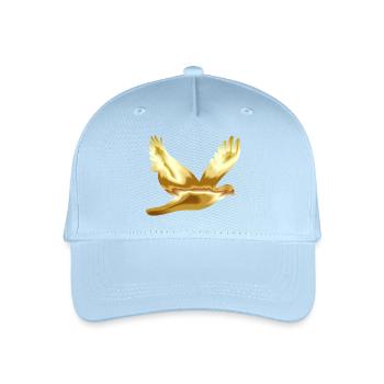 Pigeon colombe de la paix or cadeau idée cadeau - Casquette de baseball bio Enfant - bleu clair - Devant