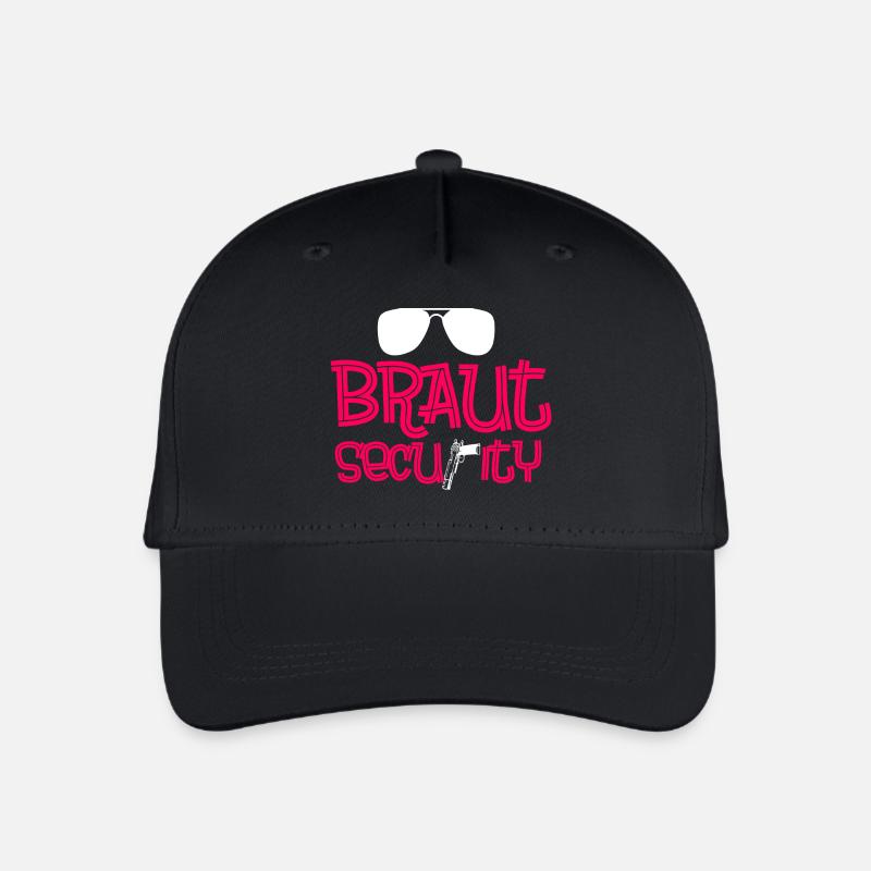 Braut security - Kinder Bio Basecap - Schwarz