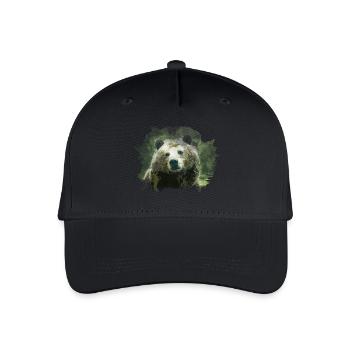 bear - Organic Kids’ Baseball Cap - black - Front