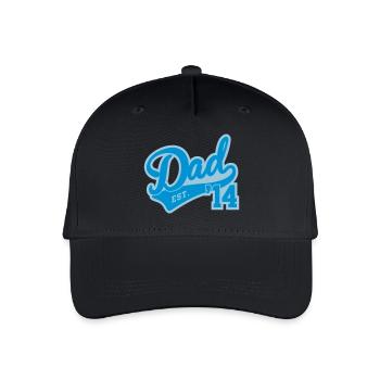 Dad Est. 2014 - Kinder Bio Basecap - Schwarz - Vorne
