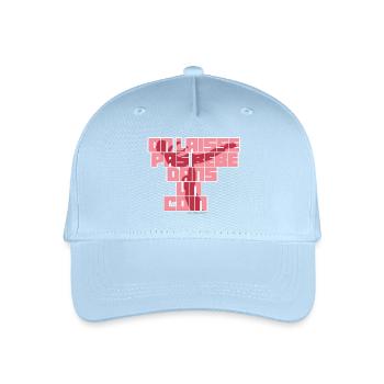 On laisse pas bébé dans un coin - Casquette de baseball bio Enfant - bleu clair - Devant