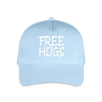 Free hugs - Organic Kids’ Baseball Cap - light blue - Front