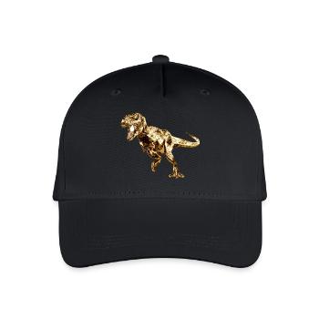 Imprimé de dinosaure préhistorique - Casquette de baseball bio Enfant - noir - Devant