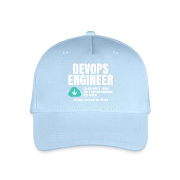 Devops Engineer - Organic Kids’ Baseball Cap - light blue - Front