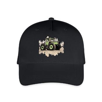 MB trac 1300 turbo | Traktor - Kinder Bio Basecap - Schwarz - Vorne