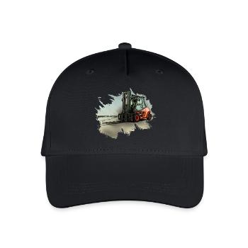 Chariot élévateur - Casquette de baseball bio Enfant - noir - Devant