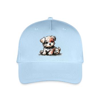 Puppy - Organic Kids’ Baseball Cap - light blue - Front