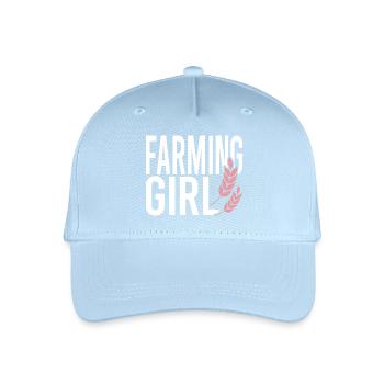 Farming Girl - Kinder Bio Basecap - Hellblau - Vorne