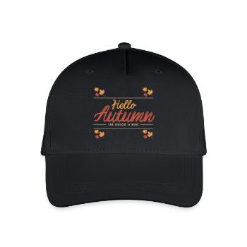 Hello Autumn - Kinder Bio Basecap - Schwarz - Vorne