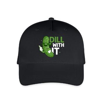 Dill With It Pickle Vegan Cucumber - Kinder Bio Basecap - Schwarz - Vorne