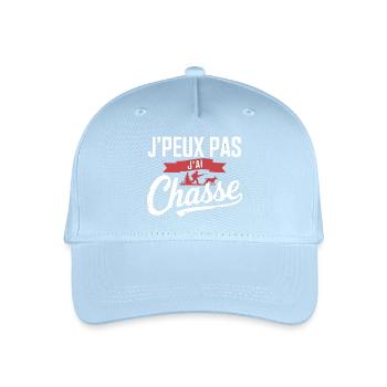 Ich kann nicht, ich habe gejagt - Kinder Bio Basecap - Hellblau - Vorne