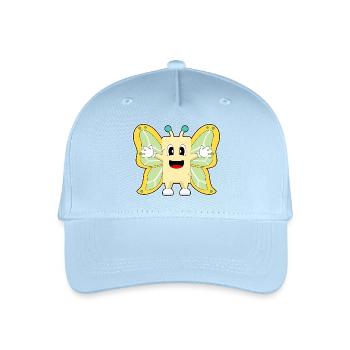 Butterfly Butter - Organic Kids’ Baseball Cap - light blue - Front