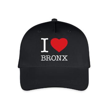 I LOVE BRONX - Organic Kids’ Baseball Cap - black - Front