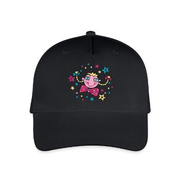Carnival Confetti Girl - Organic Kids’ Baseball Cap - black - Front