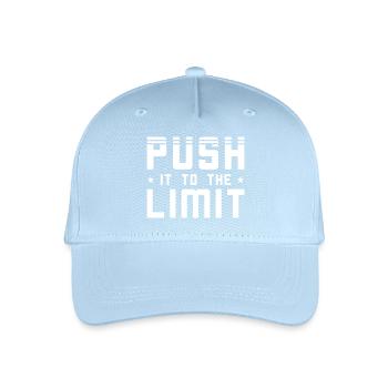 Push it to the limit - Kinder Bio Basecap - Hellblau - Vorne