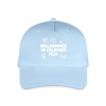 Willkommen im falschen Film - Kinder Bio Basecap - Hellblau - Vorne