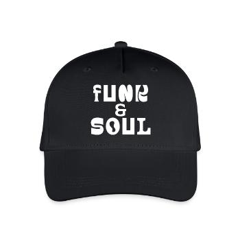 Funk and Soul Bold Typography  - Organic Kids’ Baseball Cap - black - Front
