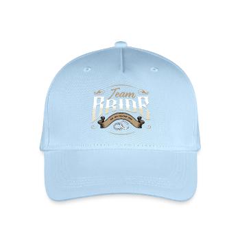 Team Braut 2028 - Kinder Bio Basecap - Hellblau - Vorne