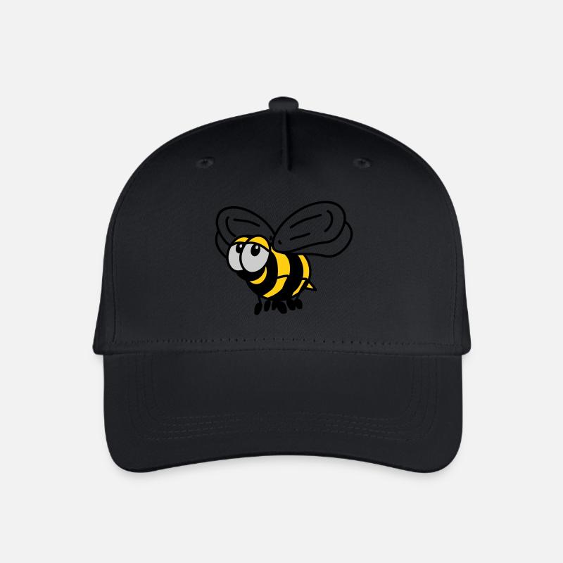 Biene - Kinder Bio Basecap - Schwarz