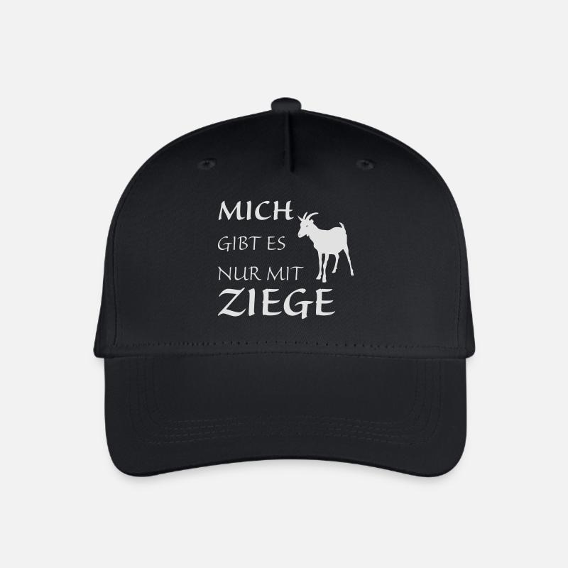 Nur mit Ziege - Kinder Bio Basecap - Schwarz