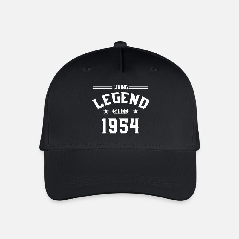 Lebende Legende seit 1954 - Kinder Bio Basecap - Schwarz
