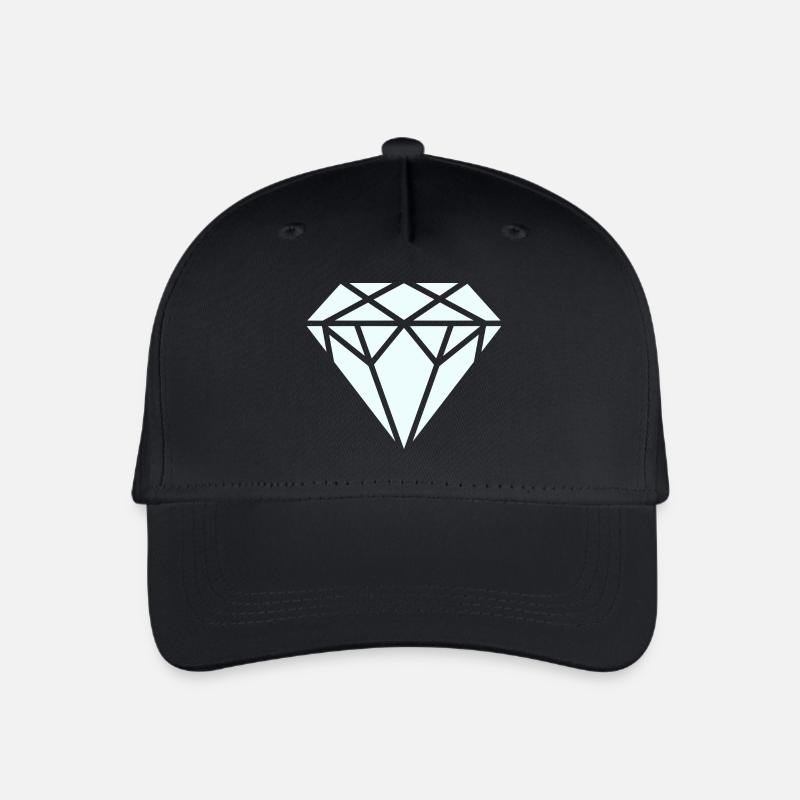 Diamant - Kinder Bio Basecap - Schwarz