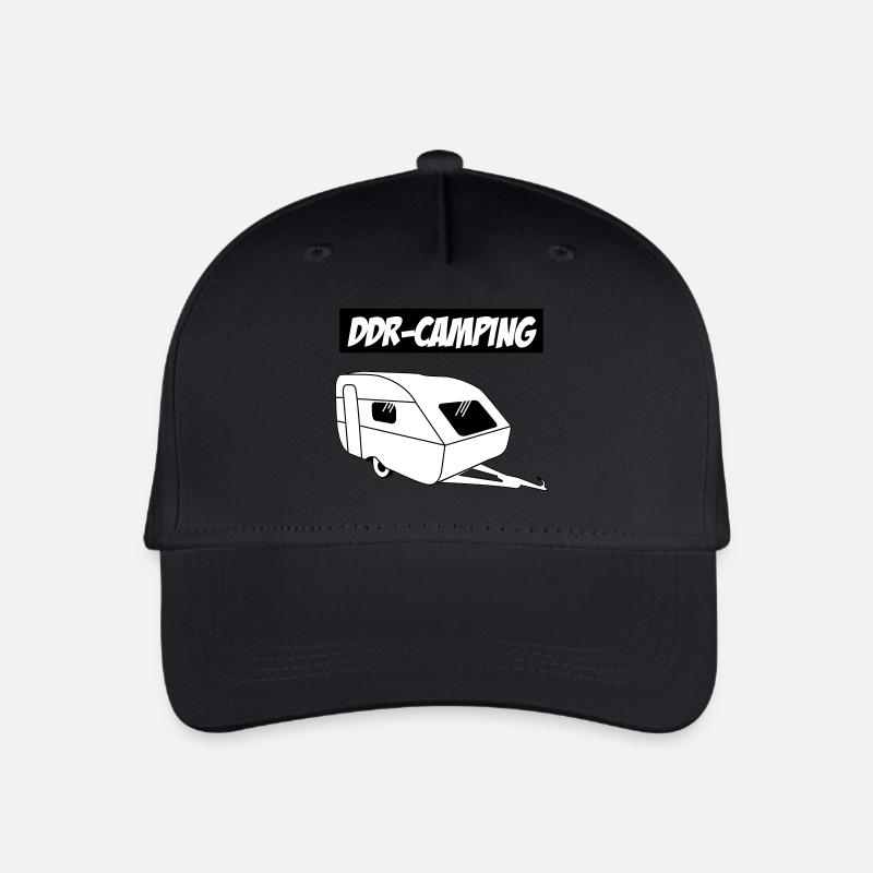 QEK Aero DDR-Camping - Kinder Bio Basecap - Schwarz