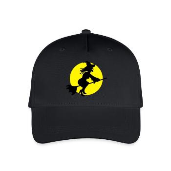 Fliegende Hexe - Kinder Bio Basecap - Schwarz - Vorne