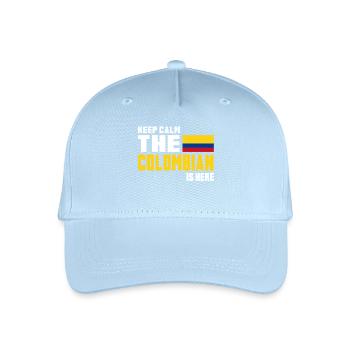 Keep calm Colombia / gift flag South America - Organic Kids’ Baseball Cap - light blue - Front