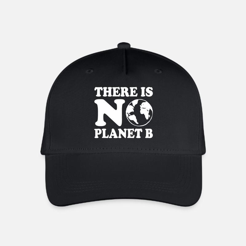 There is no planet b - Kinder Bio Basecap - Schwarz