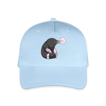 Gomme à mâcher taupe - Casquette de baseball bio Enfant - bleu clair - Devant