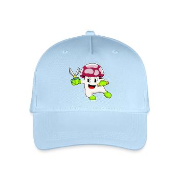 Pilz Friseur Schere - Kinder Bio Basecap - Hellblau - Vorne