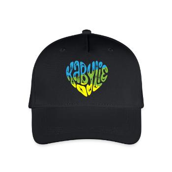 Kabylie Dans Mon Cœur - Casquette de baseball bio Enfant - noir - Devant