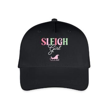 Sleigh Girl - Organic Kids’ Baseball Cap - black - Front