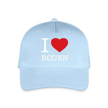 I LOVE ROUEN - Organic Kids’ Baseball Cap - light blue - Front