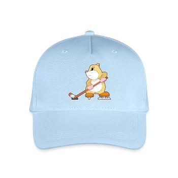 Hamster Eishockey Eishockeyschläger - Kinder Bio Basecap - Hellblau - Vorne