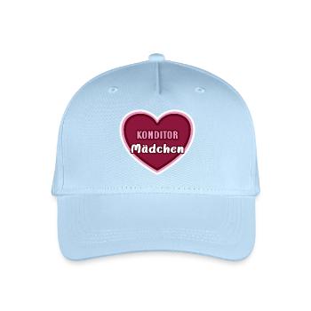 Confectioner Girl Child Confectioner Apprentice Baker - Organic Kids’ Baseball Cap - light blue - Front