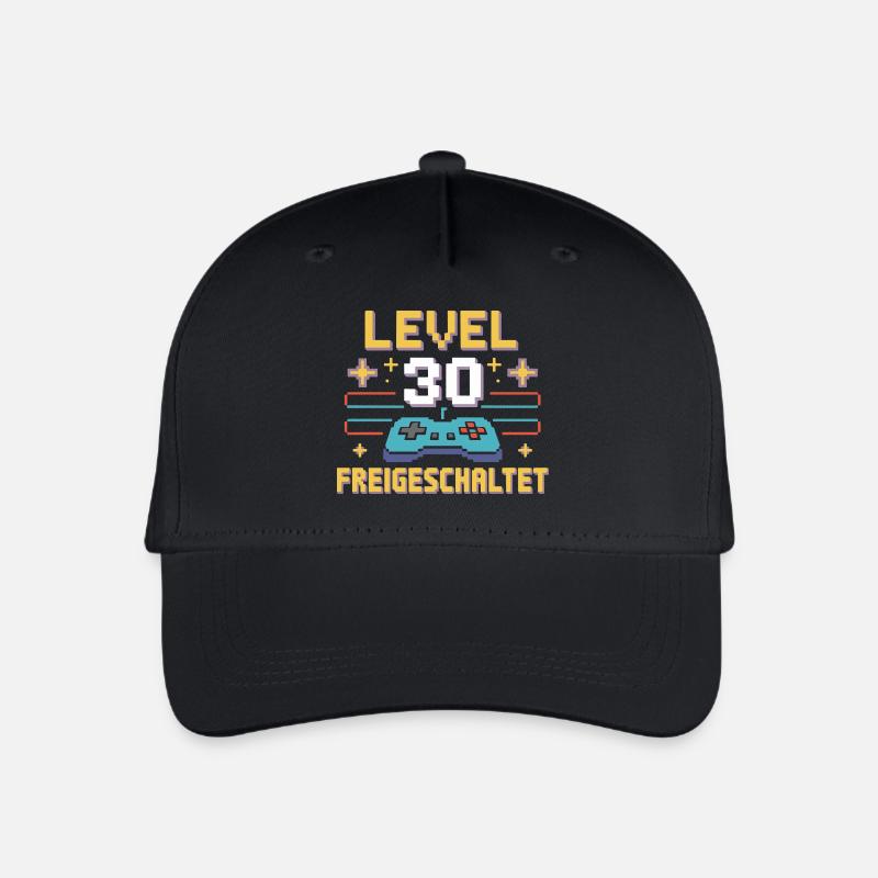 Level 30 Freigeschaltet Controller - Kinder Bio Basecap - Schwarz