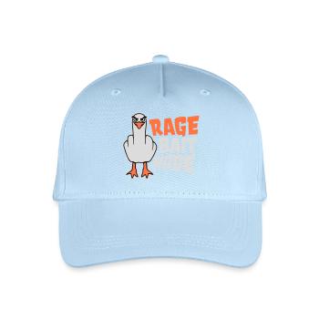 Rage Bait Fashion Seagull Bird Nasty Funny Provocation - Organic Kids’ Baseball Cap - light blue - Front