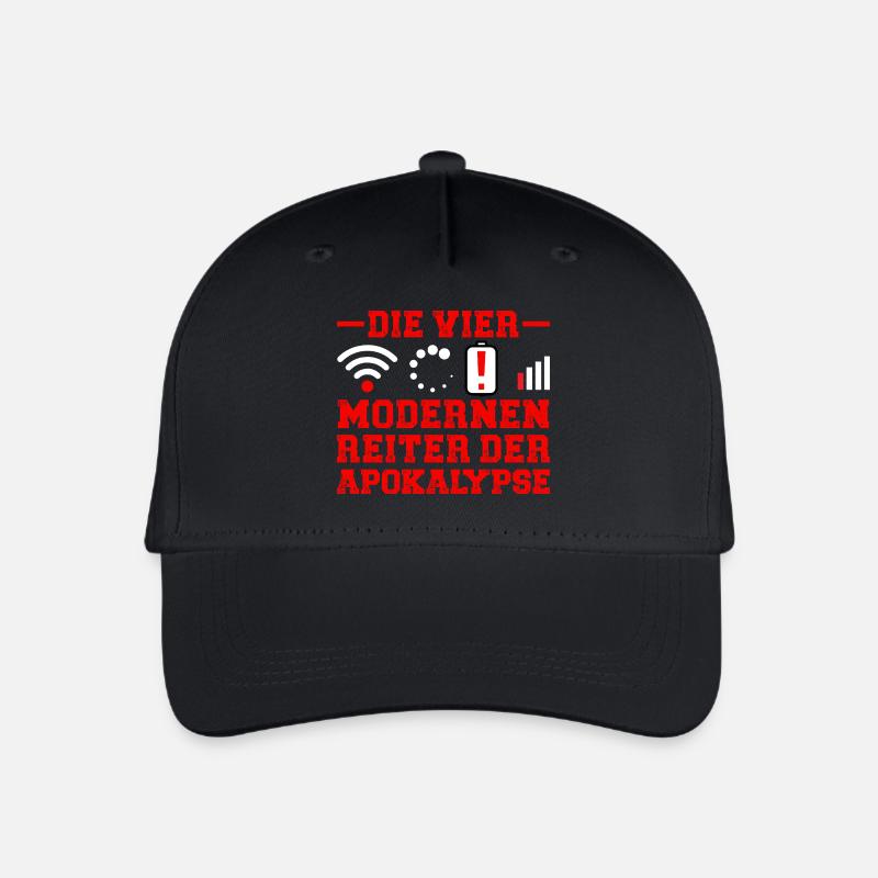 Ordinateurs LES QUATRE CAVALIERS DE L’APOCALYPSE MODERNE - Casquette de baseball bio Enfant - noir