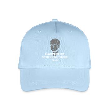 Carl Jung Zitat – Schwierigkeiten heilen Gesundheit - Kinder Bio Basecap - Hellblau - Vorne