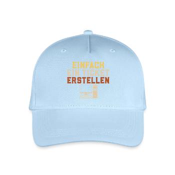 Informatik EINFACH EIN TICKET ERSTELLEN Lustig - Kinder Bio Basecap - Hellblau - Vorne