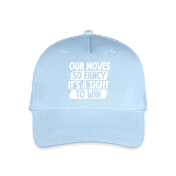 Hobby Horse Rider Moves Fancy Sight To Win - Organic Kids’ Baseball Cap - light blue - Front