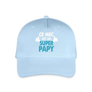 Dieser Typ ist ein Urgroßvater-Geschenk Opa-Humor - Kinder Bio Basecap - Hellblau - Vorne