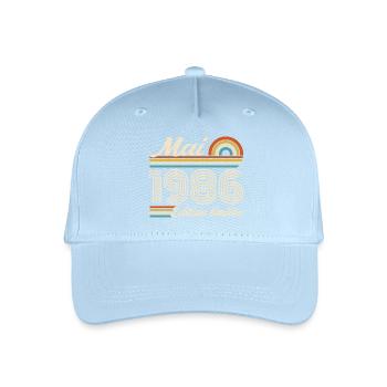 Mai 1986 - Casquette de baseball bio Enfant - bleu clair - Devant