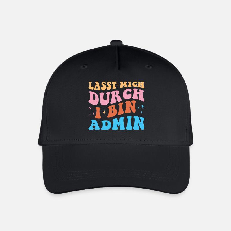 Let me through admin retro technician administrato - Organic Kids’ Baseball Cap - black
