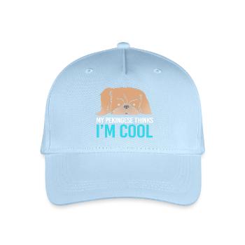 Pekinese Peningese - Kinder Bio Basecap - Hellblau - Vorne