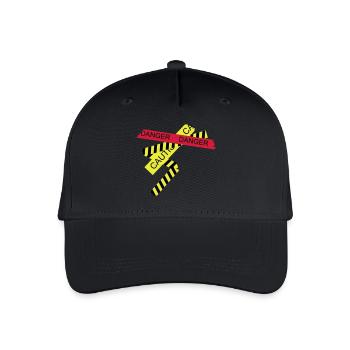 danger - Organic Kids’ Baseball Cap - black - Front