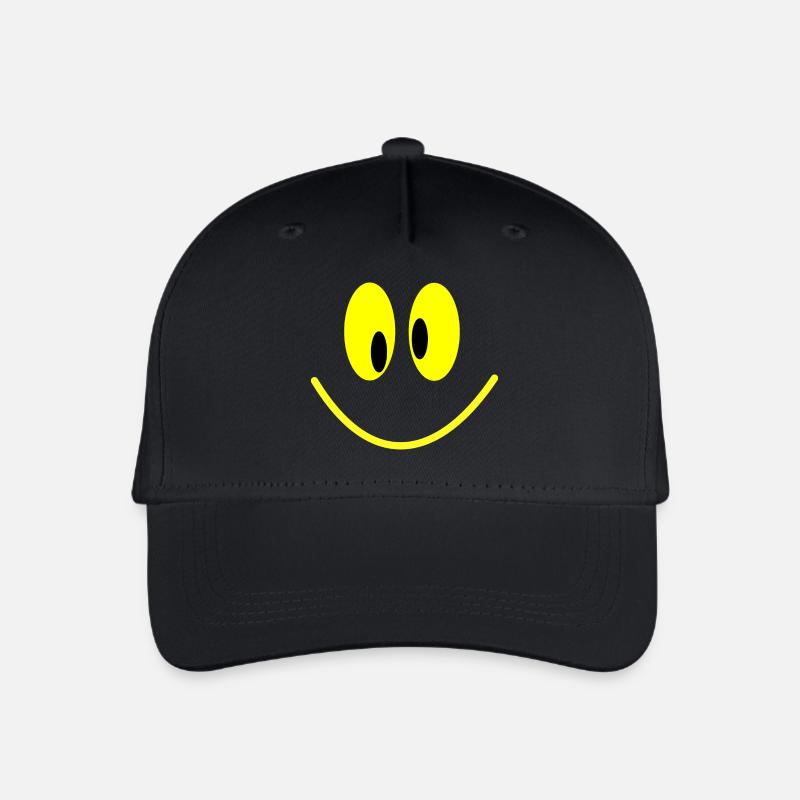 Grinsebacke + - Kinder Bio Basecap - Schwarz
