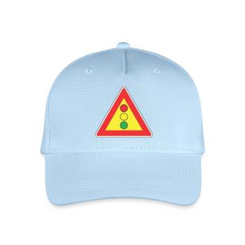 Road sign light - Organic Kids’ Baseball Cap - light blue - Front